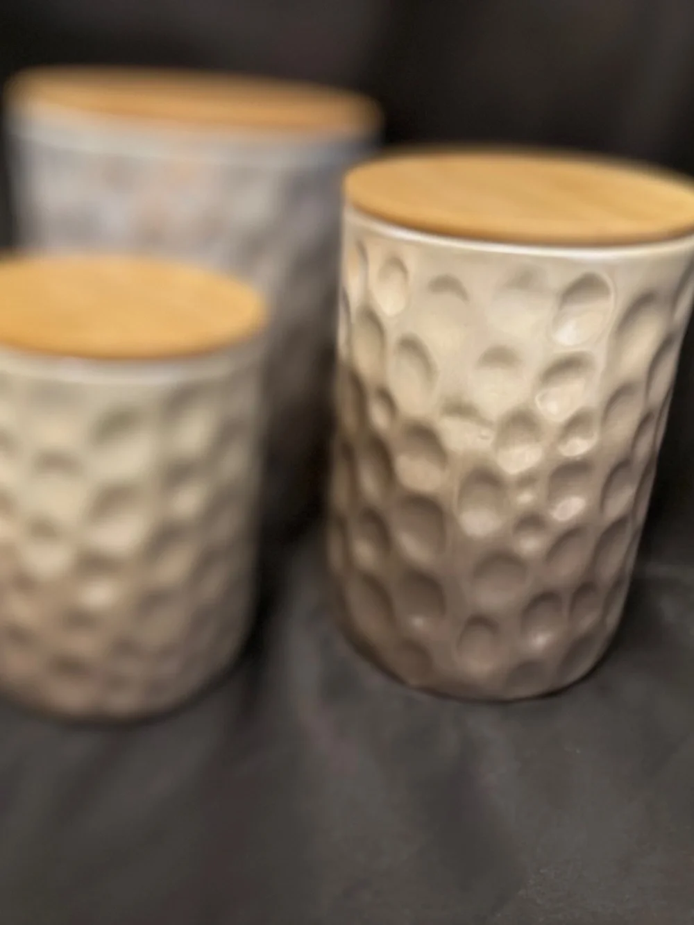 NEW BEAUTIFUL Ceramic Container Set (3)